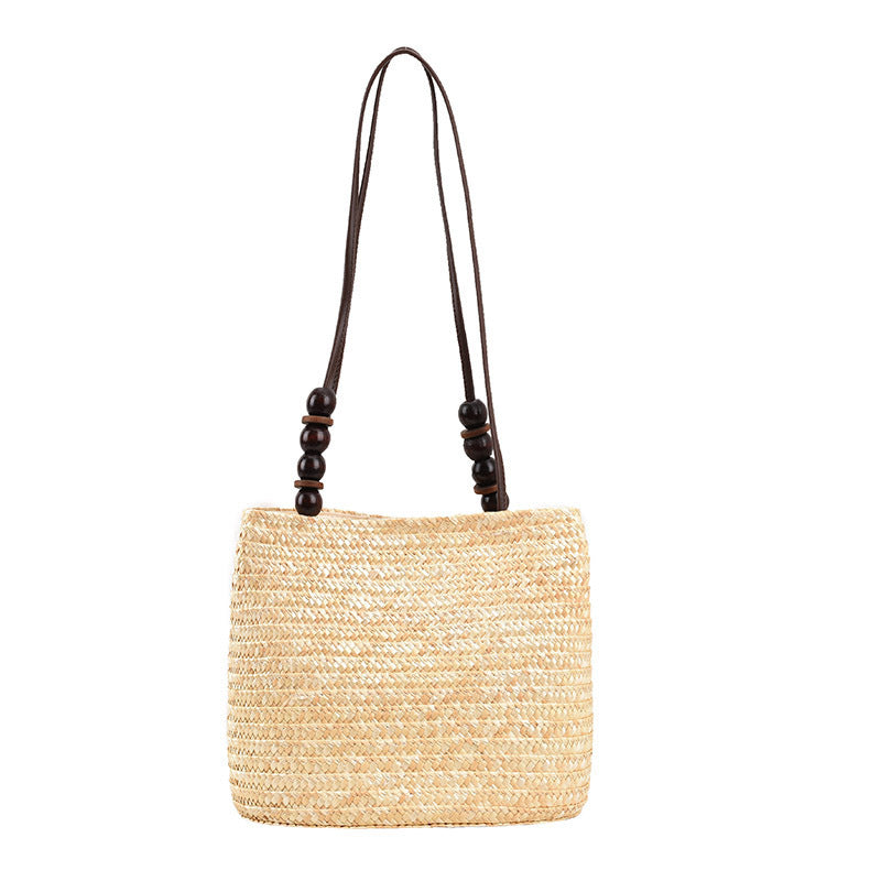 Elegante Geflochtene Tasche mit Lederdetails Brehn