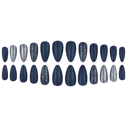 Glitzernde Stiletto Press-On Nagelset Brehn