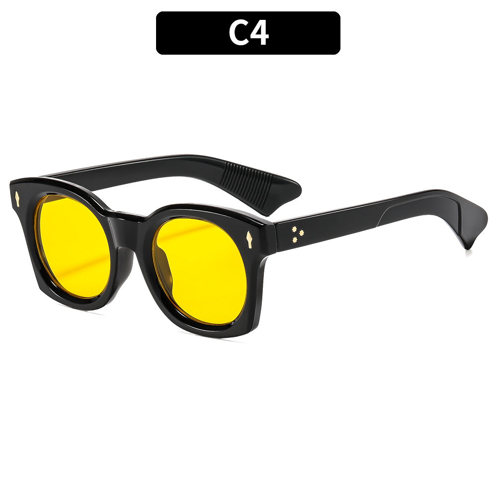 Stylische retro-inspirierte runde Rahmen-Sonnenbrillen