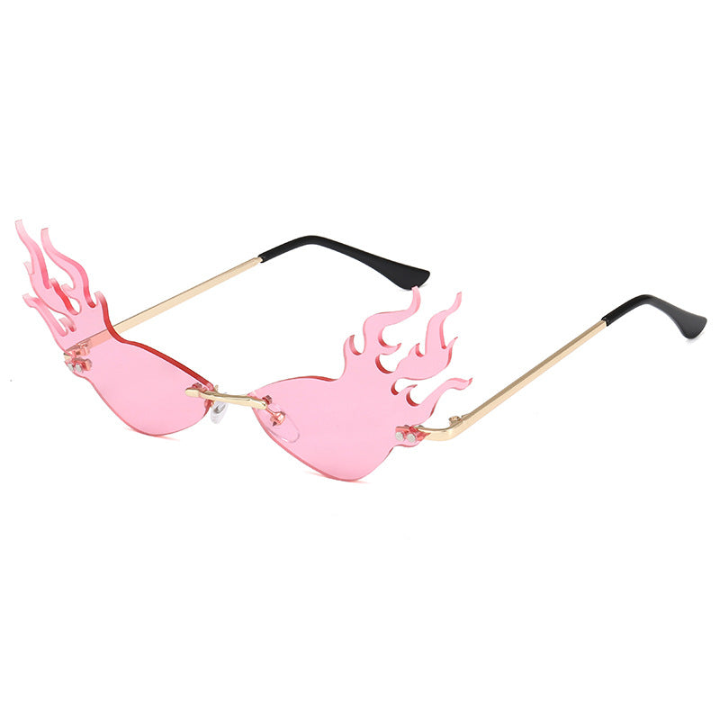 Damen modische Sonnenbrille mit flammenförmigem Design Brehn