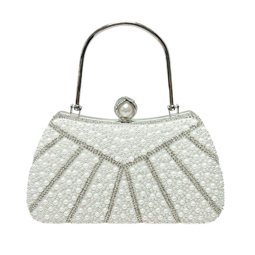 Perlartige Perlen Abends Clutch