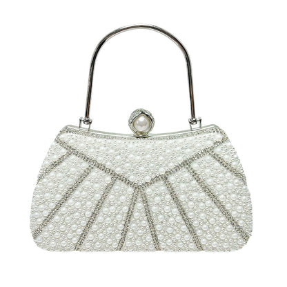 Perlartige Perlen Abends Clutch