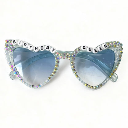 Rhinestone-besetzte Geburtstagsthema-Sonnenbrille Brehn
