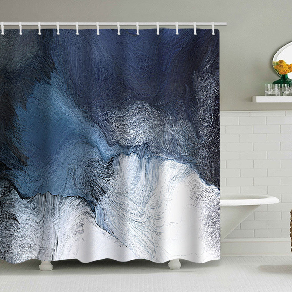Künstlerisches Marmor Design Duschvorhang Brehn