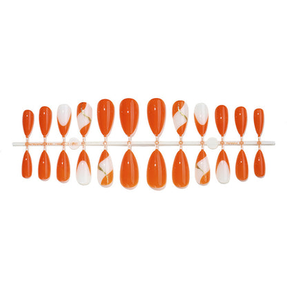 Premium Stylische Press-On Nagelset mit Eleganten Designelementen Brehn