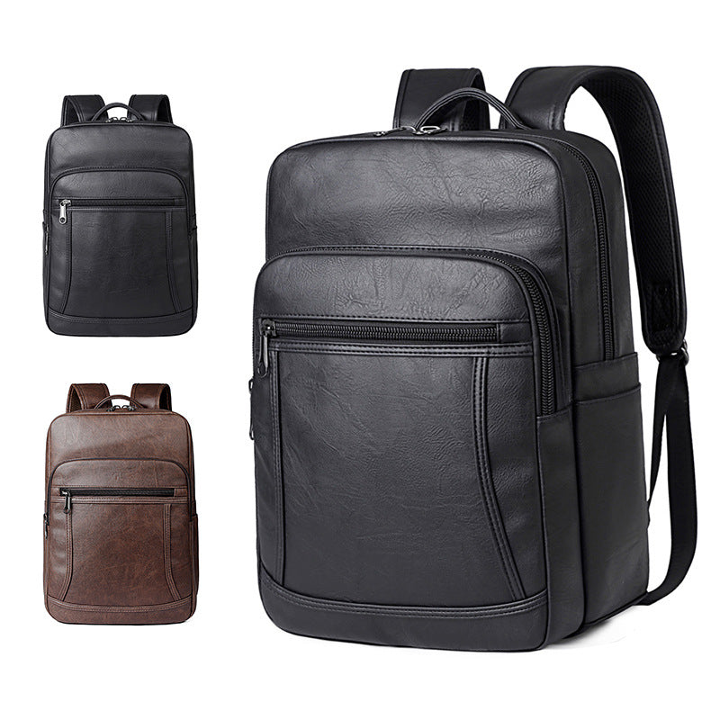 Eleganter Rucksack Aus Kunstleder mit Mehreren Fächern Brehn