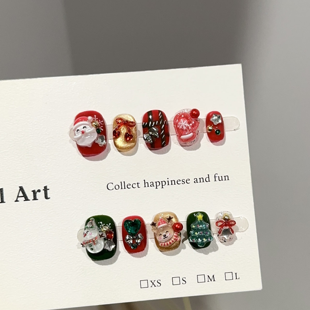 Festliches Themen Press-On Nagelkunst Set