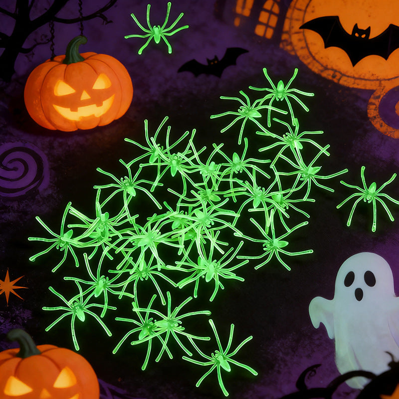 Gruselige Glow-In-the-Dark Spinnen