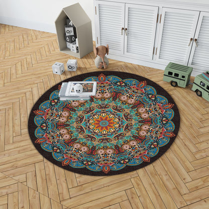 Mandala Druck runder Teppich Brehn