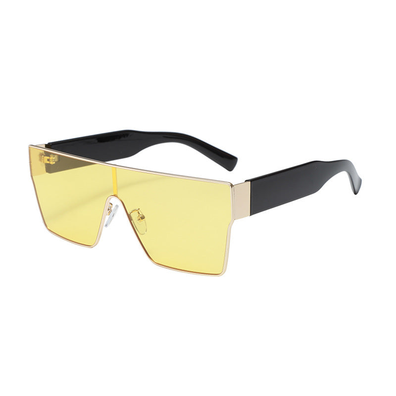 Damen Modische visierartige Sonnenbrille mit innovativem Rahmen Brehn