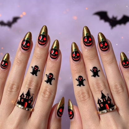 Halloween-Themen Nagelkunstset Brehn