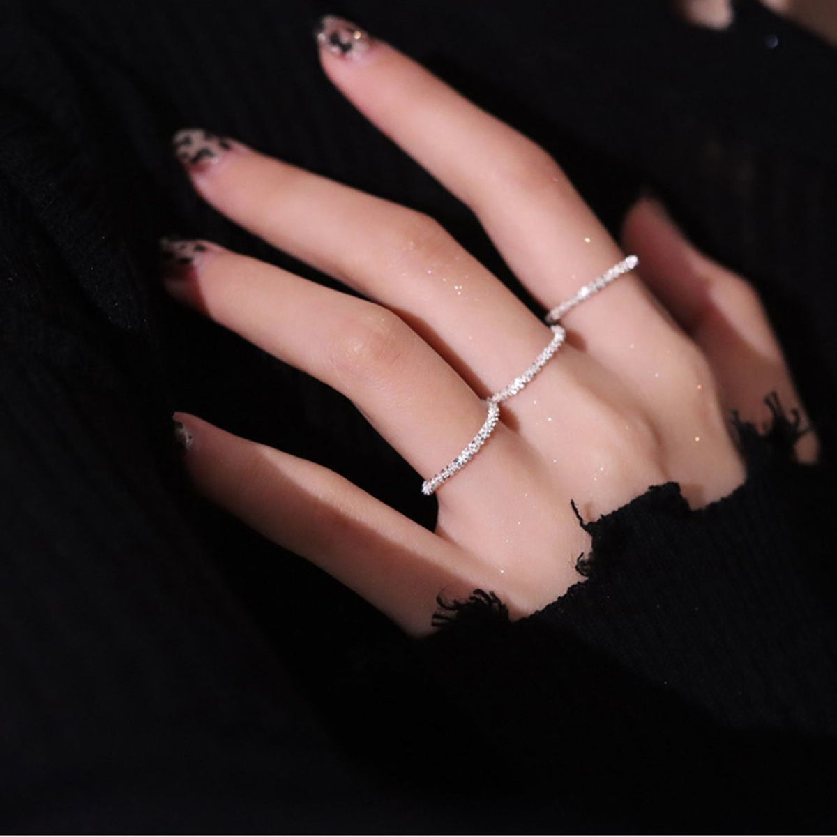Funkelnder Kristall-Bandring Brehn