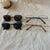 Modische Cat-Eye Sonnenbrille mit Feinem Metallrahmen Brehn