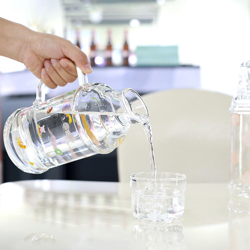 Damen Glas Krug mit bezaubernden Tiermotiven Brehn
