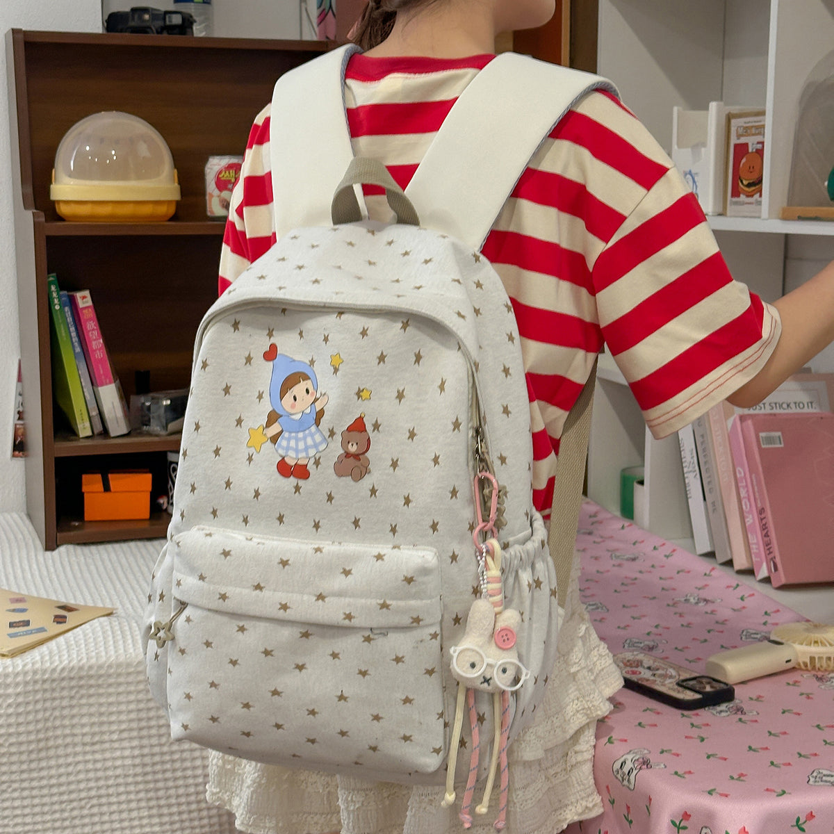 Niedlicher Cartoon-Charakter-Rucksack Brehn