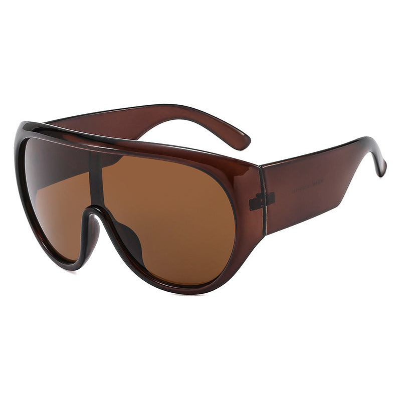 Damen sportliche Sonnenbrille im aerodynamischen Design mit breitem Sichtfeld Brehn