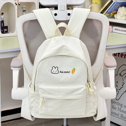 Lässiger Canvas-Charakter-Schulrucksack