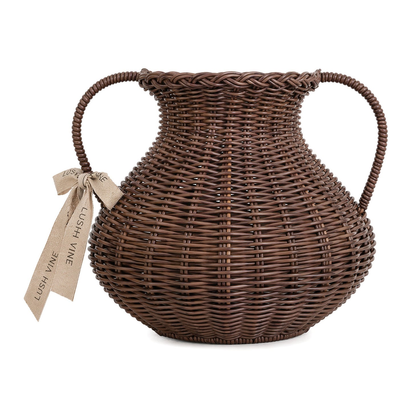 Deko-Vase Aus Rattan Brehn