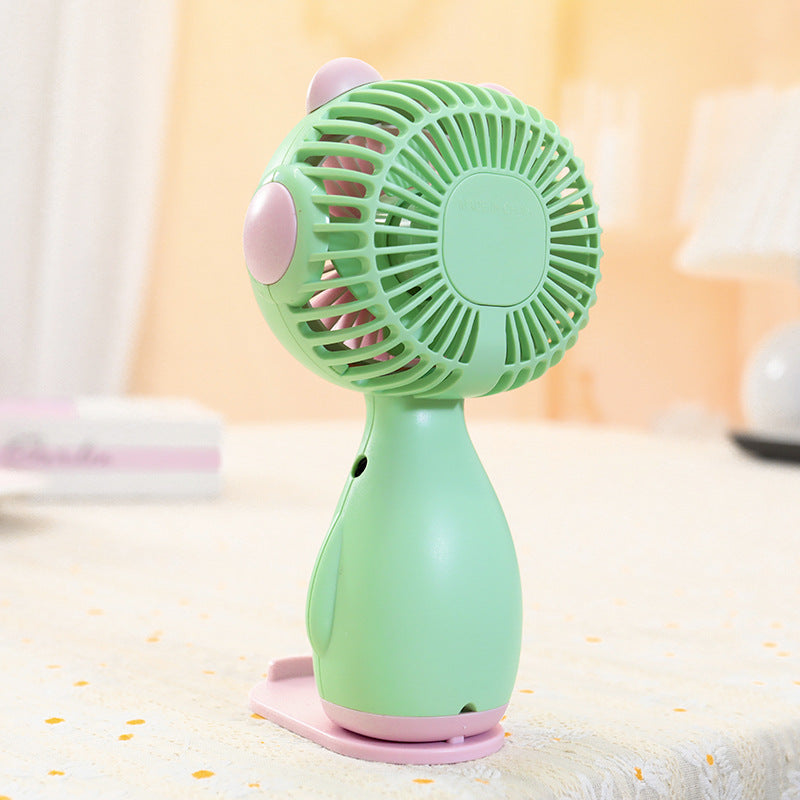 Damen Tragbarer Handventilator im kreativen Teddymotiv Brehn