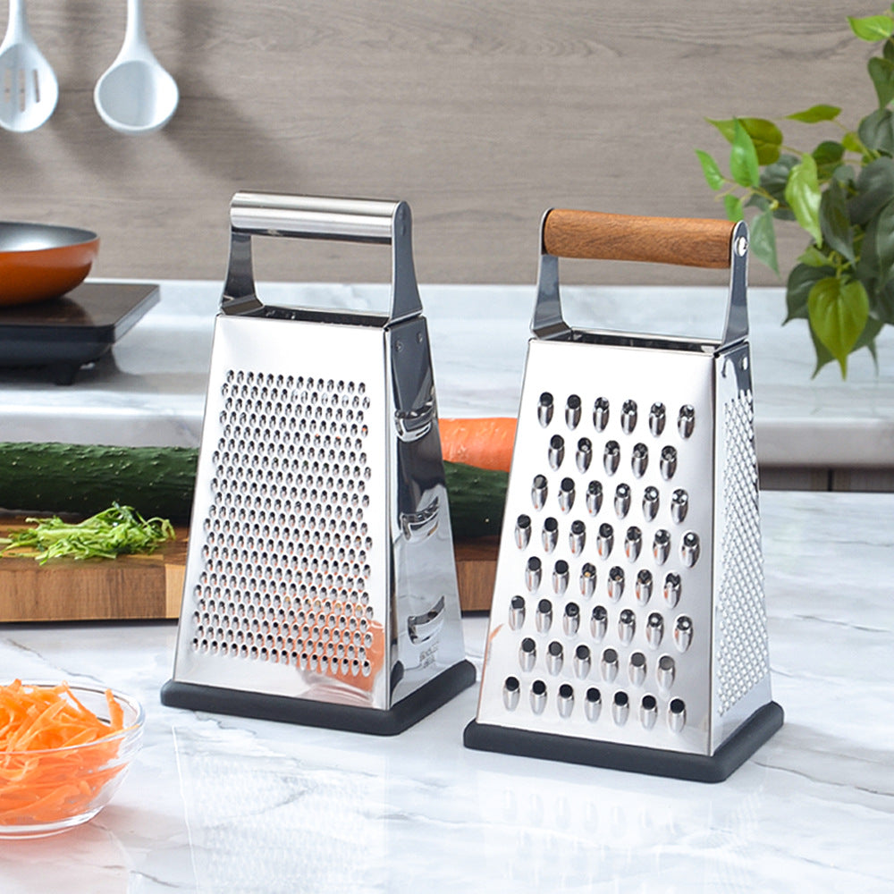 Ergonomische Edelstahl-Käse- und Gemüsereibe Brehn