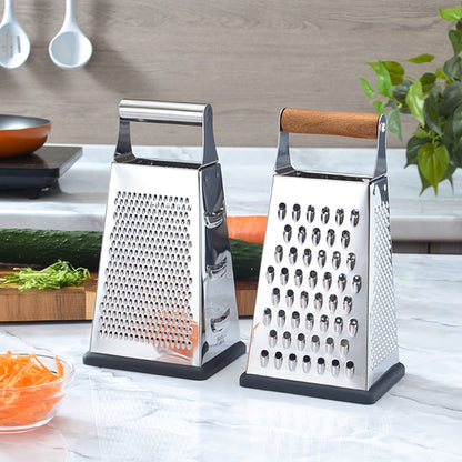 Ergonomische Edelstahl-Käse- und Gemüsereibe Brehn