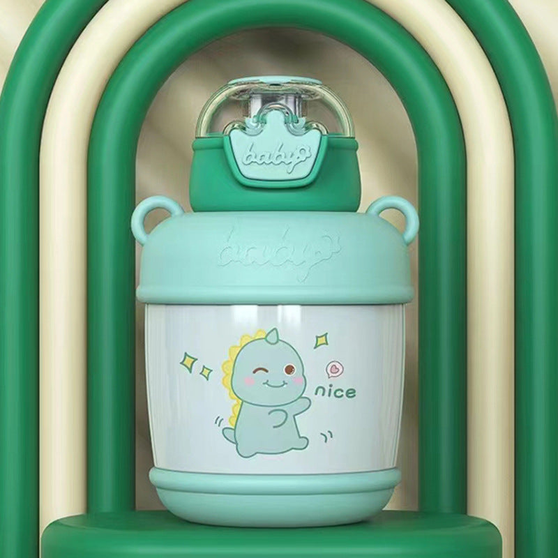 Damen Isolierte Trinkflasche mit fröhlichem Entenmotiv Brehn