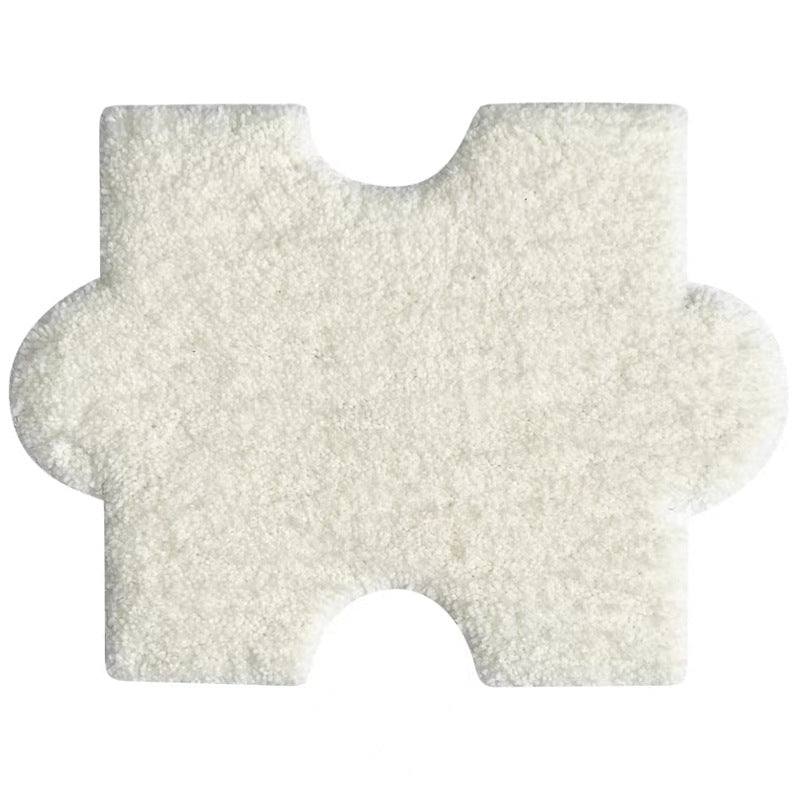 Weicher Plüsch-Badeteppich in Puzzleform