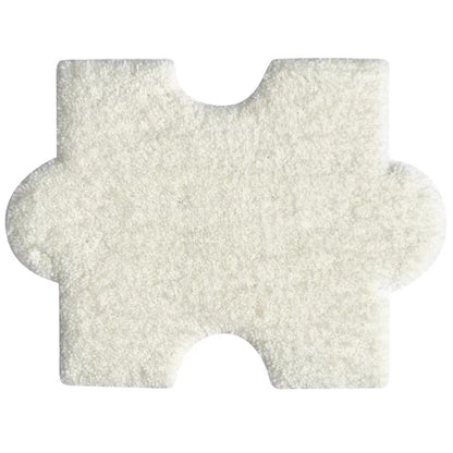 Weicher Plüsch-Badeteppich in Puzzleform