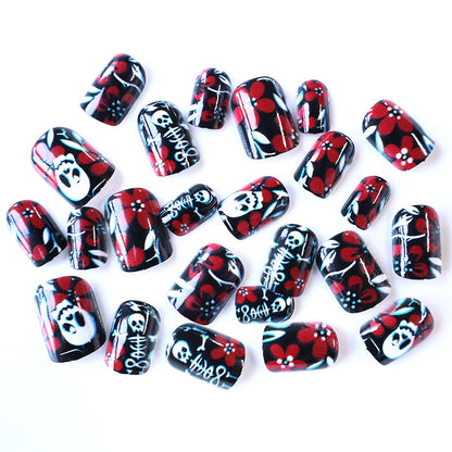 Gothic Themed Nail Art Enhancements Brehn