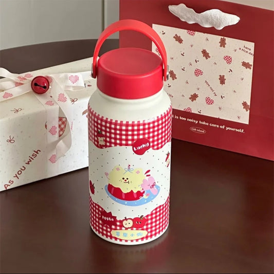 Damen Isoliertrinkflasche mit kreativem Tierdesign und praktischem Klappverschluss Brehn
