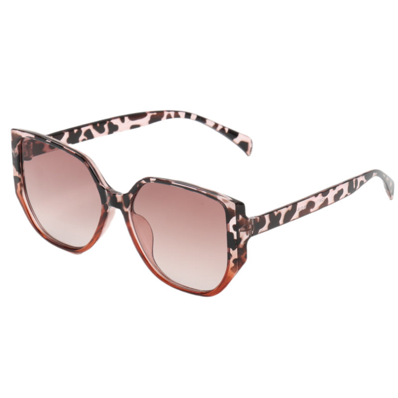 Damen modische oversized Sonnenbrille mit animalischem Muster Brehn
