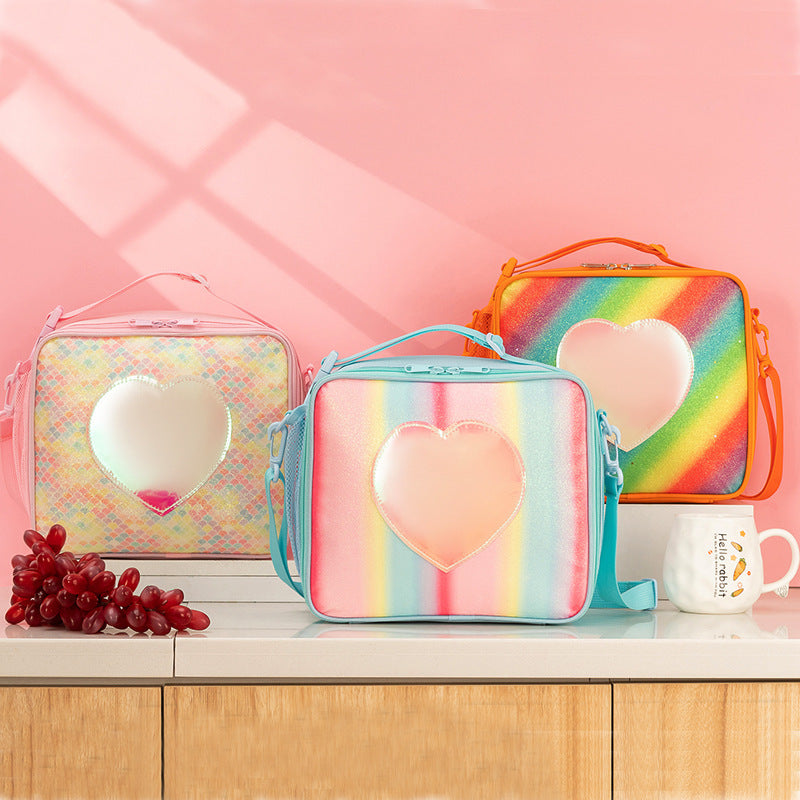 Isolierte Regenbogen Lunch Tasche