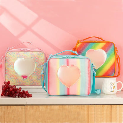 Isolierte Regenbogen Lunch Tasche