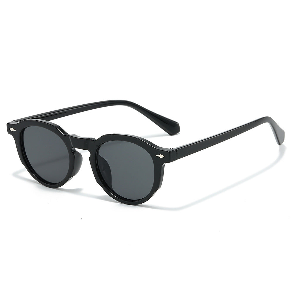 Stylische Retro-Ovalrahmen-Sonnenbrille Brehn