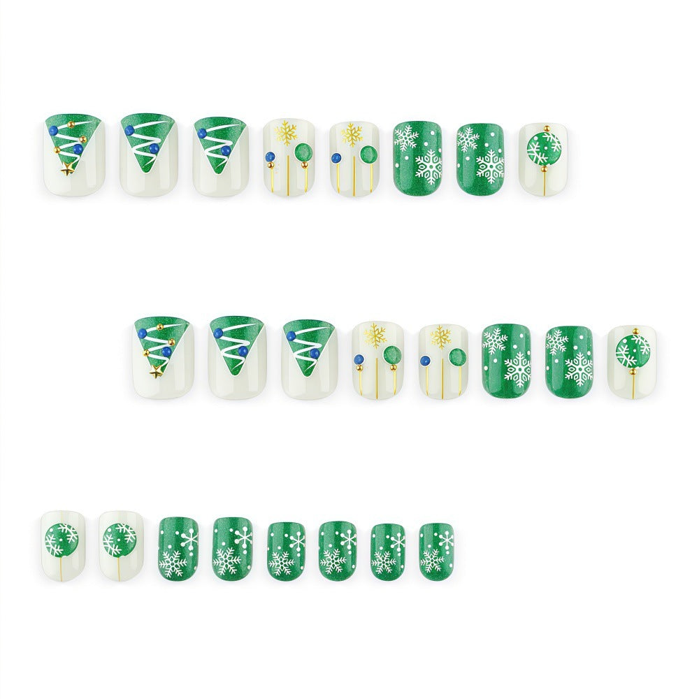 Kunstnagelset mit Festlichen Weihnachtsmotiven Brehn