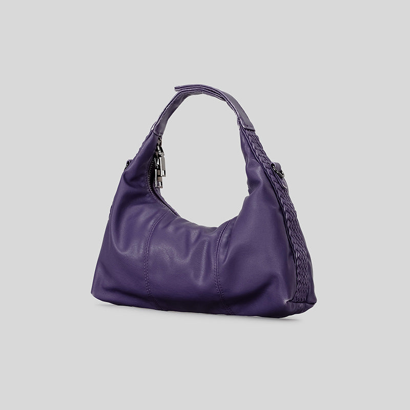 Geflochtene Handheld-Ledertasche