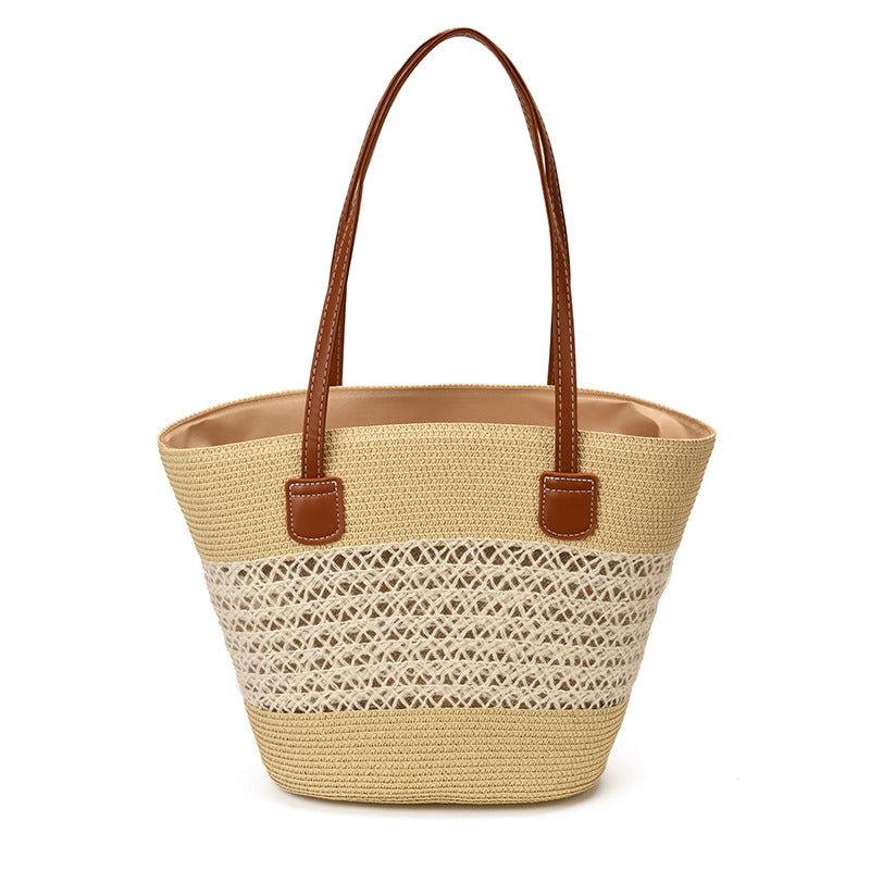 Gewebte Strohtasche Strandtasche