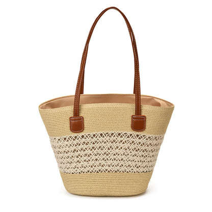 Gewebte Strohtasche Strandtasche