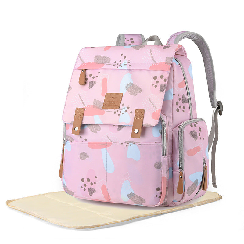 Vielseitiger Rucksack mit Blumenmuster Brehn