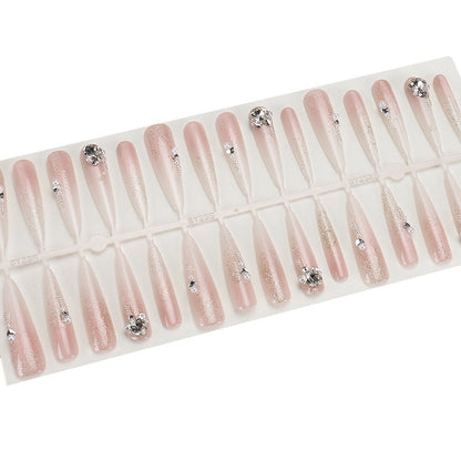 Premium Stiletto Press-On Nägel mit Strassakzenten Brehn