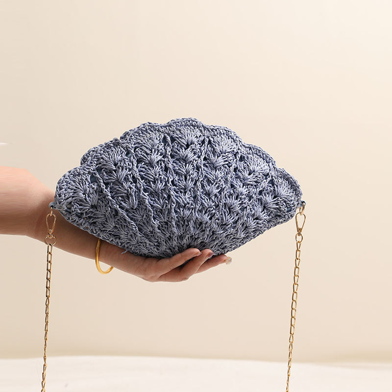 Elegante Clutch-Tasche Im Muscheldesign Brehn