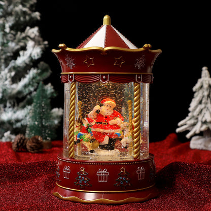 Nostalgische Weihnachtslaterne mit bewegter Szenen Brehn