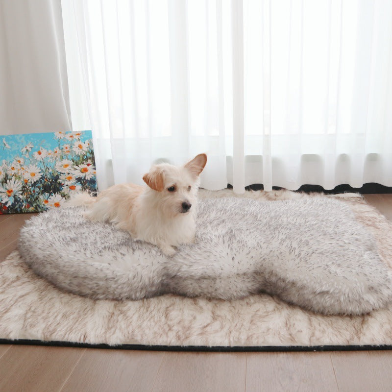 Luxuriöse Kunstfell Hundedecke