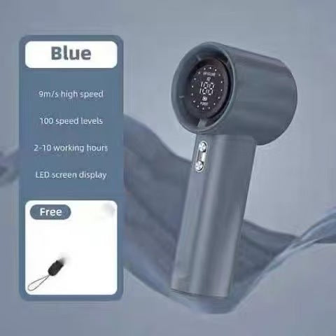 Unisex nan kompakter blattloser Handventilator mit LED-Anzeige, mehrstufiger Regelung und Akkubetrieb Brehn
