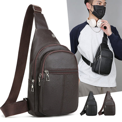 Premium Leder Sling Rucksack Brehn