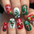 Weihnachtskunstnägel im festlichen Design Brehn