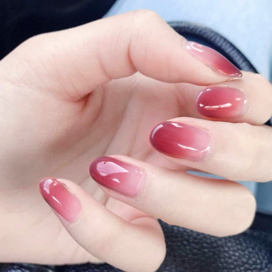Ombre Glossy Press-On Nagelset Brehn 1790727316