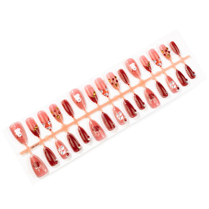 Künstlerisches Halloween-Themen Press-On Nagelset 1790738645