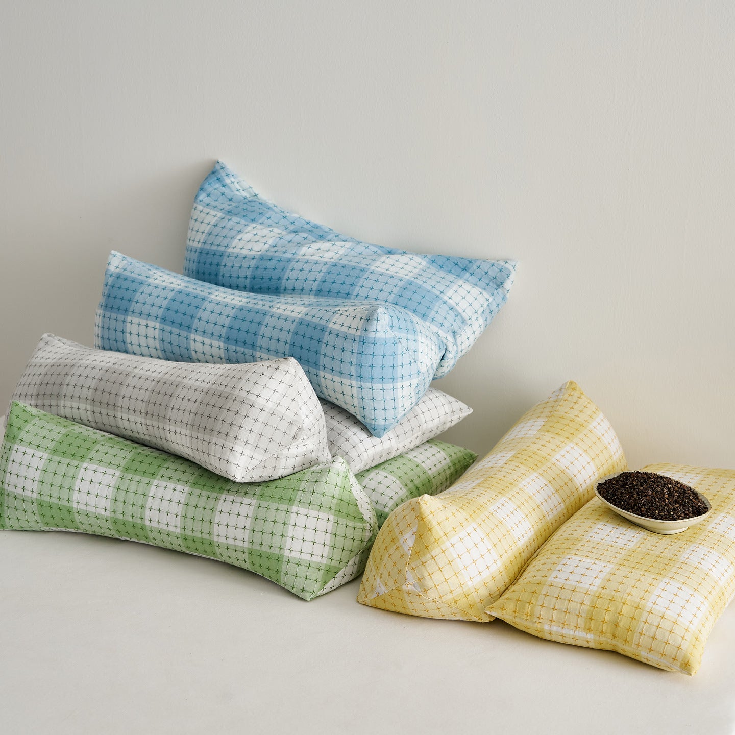 Ergonomisches Kissen-Set mit Kreativem Gitterdesign Brehn