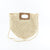 Handtasche Aus Handgewebtem Naturmaterial mit Stilvollem Holzgriff Brehn